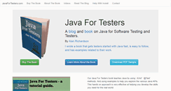 Desktop Screenshot of javafortesters.com