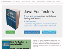 Tablet Screenshot of javafortesters.com